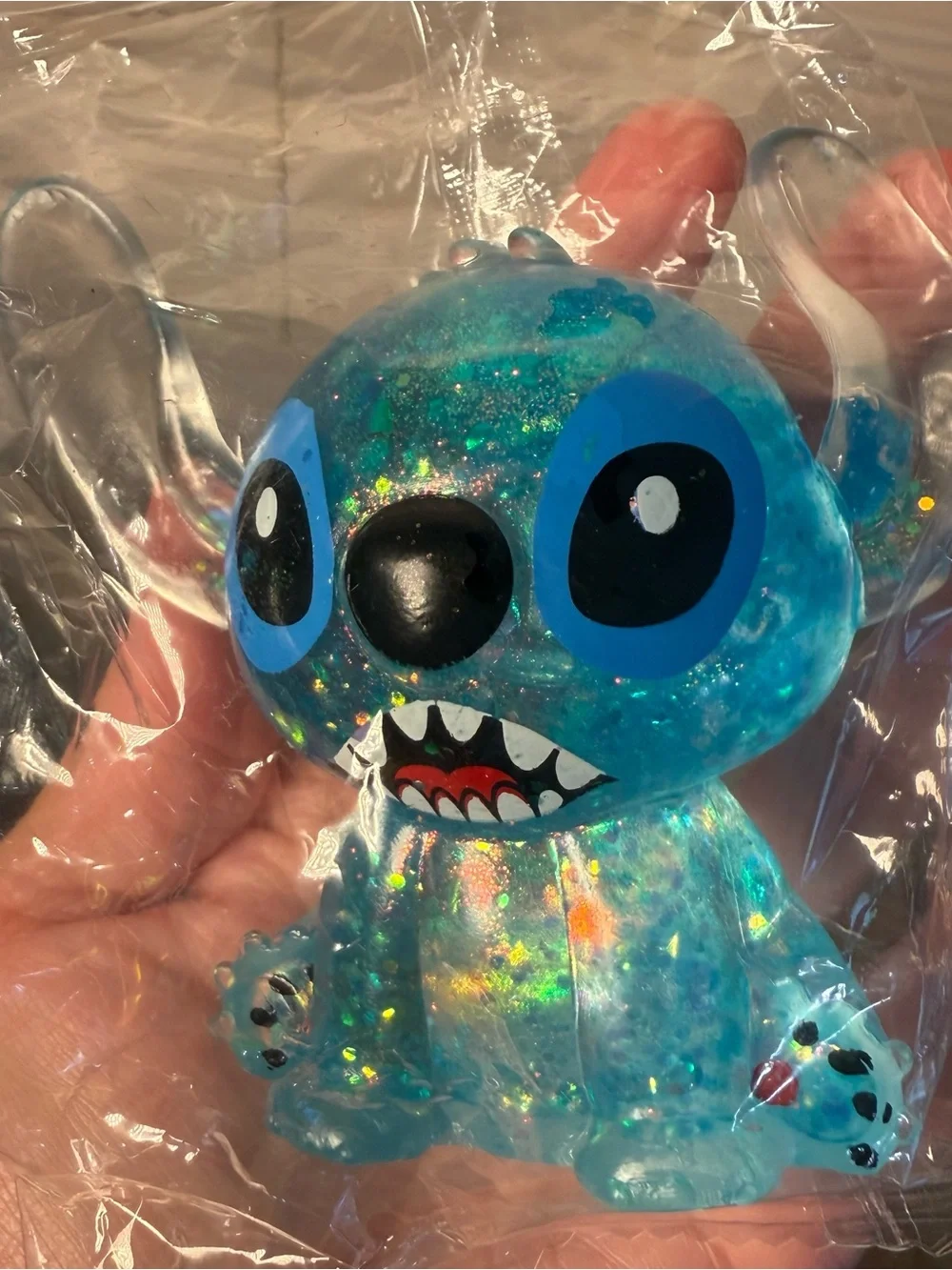 Disney Stitch Squish-a-Stitch Glittery Fidget sensory toy